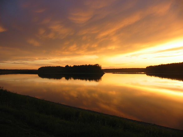 Sunset over Peace River